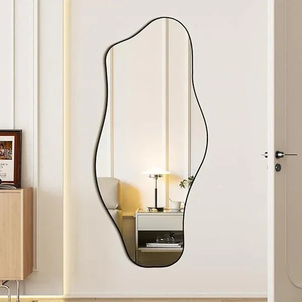 Irregular Black Cloud Mirror for Modern Luxury Walls