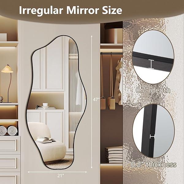 Irregular Black Cloud Mirror for Modern Luxury Walls