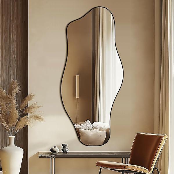 Irregular Black Cloud Mirror for Modern Luxury Walls