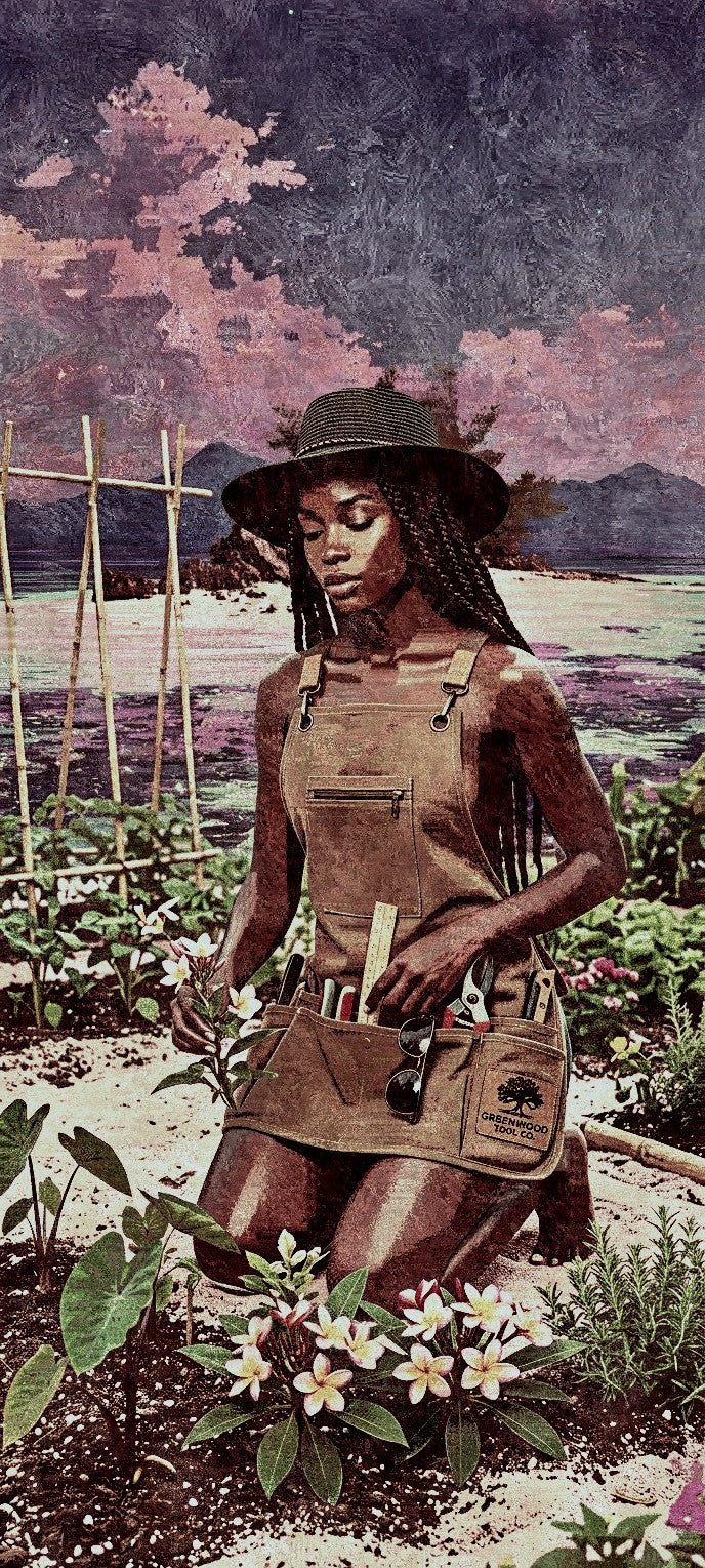 Waterproof Retro Canvas Apron for Craftsmen and Gardeners

