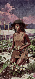 Waterproof Retro Canvas Apron for Craftsmen and Gardeners

