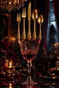 20 Piece Gold Stainless Steel Flatware Set for Dining